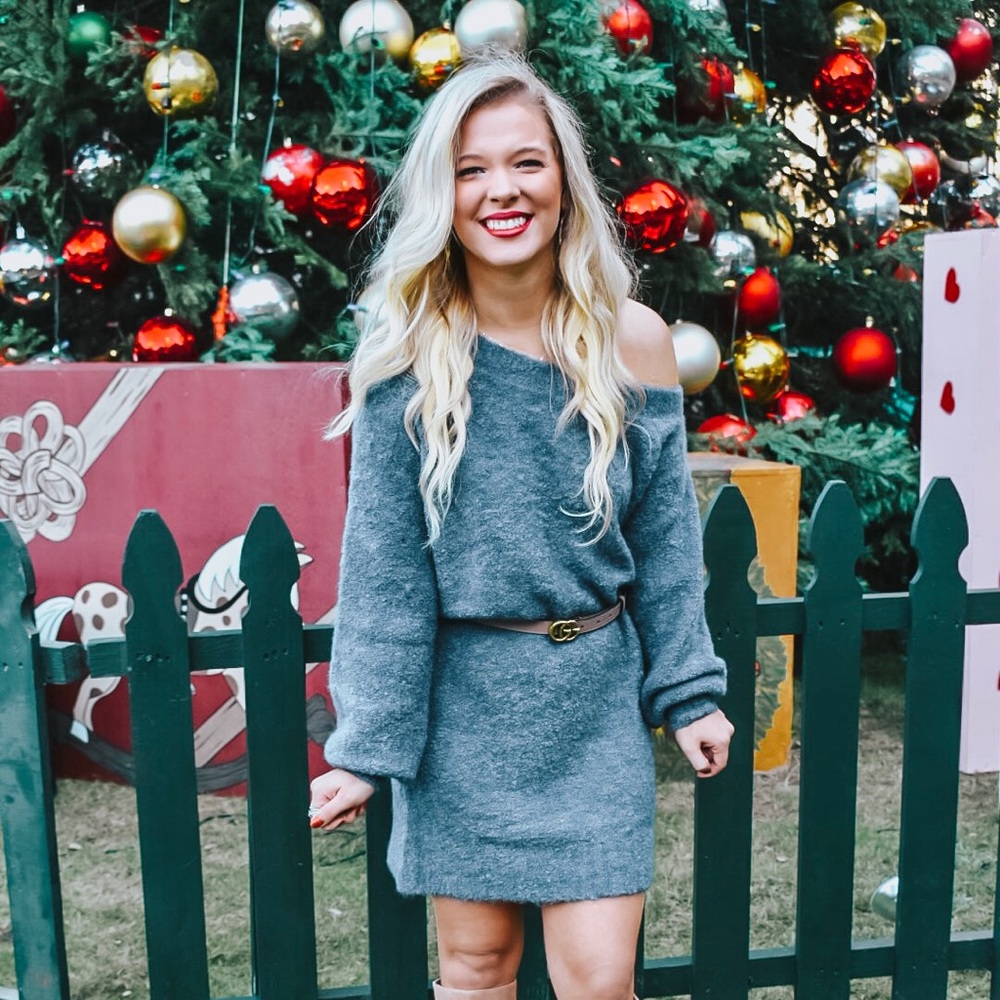 Dark blue/grey sweater dress. NWT!!!